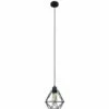 MINISUN Matt Black Ceiling Rose And Lampholder + Black Metal Cage Design Shade - No Bulb -MINISUN Shop 10387991 1