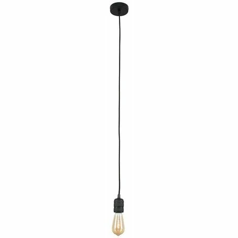 Minisun Matt Black Ceiling Lampholder - 4W LED Filament Light Bulb Warm White Minisun Matt Black Ceiling Lampholder - 4W LED Filament Light Bulb Warm White -MINISUN Shop 10659375 1