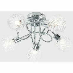 MINISUN 5 Way Cross Over Ceiling Light Glass Shade - No Bulbs -MINISUN Shop 10753119 2