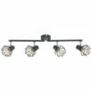 MINISUN Grey 4 Way Spot Light Bar Ceiling Light Metal Shades - No Bulb -MINISUN Shop 10755965 1
