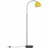MINISUN Curved Floor Lamp Modern Light In Dark Grey With Acro Dome Shade - Yellow -MINISUN Shop 13722710 1