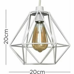 MINISUN 2 X - White Ceiling Pendant Light Shades -MINISUN Shop 13732043 4