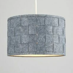 MINISUN 2 X Weave Ceiling Pendant Light Shades In Grey Felt -MINISUN Shop 13732048 2