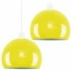 MINISUN 2 X Yellow Arco Ceiling Pendant Light Shades