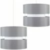 MINISUN 2 X 2 Tier Ceiling Pendant Light Shades In Grey -MINISUN Shop 13732072 1
