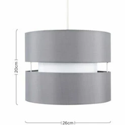 MINISUN 2 X 2 Tier Ceiling Pendant Light Shades In Grey 4 MINISUN 2 X 2 Tier Ceiling Pendant Light Shades In Grey -MINISUN Shop 13732072 3