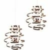 MINISUN 2 X Copper Metal Double Ribbon Spiral Swirl Ceiling Light Shades -MINISUN Shop 13732098 1
