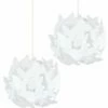 MINISUN 2 X Globe Ceiling Pendant Light Shades With Decorative White Butterflies -MINISUN Shop 13732140 1