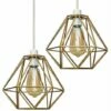 MINISUN 2 X - Gold Ceiling Pendant Light Shades -MINISUN Shop 13732144 1