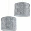MINISUN 2 X Small Grey Felt Weave Ceiling Pendant / Table Lamp Light Shades + 10W LED GLS Bulbs Warm White 2 MINISUN 2 X Small Grey Felt Weave Ceiling Pendant / Table Lamp Light Shades + 10W LED GLS Bulbs Warm White -MINISUN Shop 13751483 1