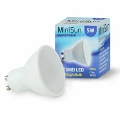 MINISUN 10 X GU10 Tiltable Surface Mounted Ceiling Downlight Spotlights + 5W GU10 Cool White LED Bulbs - Gloss White 4 MINISUN 10 X GU10 Tiltable Surface Mounted Ceiling Downlight Spotlights + 5W GU10 Cool White LED Bulbs - Gloss White -MINISUN Shop 13757281 3