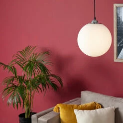 MINISUN LED Ceiling Pendant Shade Frosted Glass Globe - E27 LED Bulb -MINISUN Shop 13757358 3