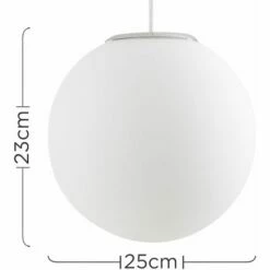 MINISUN LED Ceiling Pendant Shade Frosted Glass Globe - E27 LED Bulb -MINISUN Shop 13757358 4