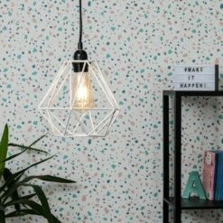 MINISUN 2 X White Ceiling Pendant Light Shades + 4W LED Filament Bulbs Warm White -MINISUN Shop 13772741 3