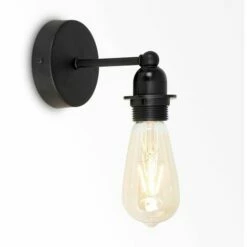 MINISUN 2 X Industrial Satin Black Wall Lights - No Bulb 3 MINISUN 2 X Industrial Satin Black Wall Lights - No Bulb -MINISUN Shop 13772819 2