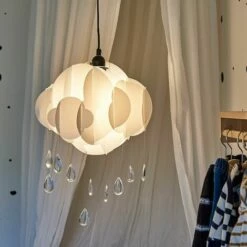 MINISUN White Rain Children Bedroom Ceiling Light Acrylic Droplet 4 MINISUN White Rain Children Bedroom Ceiling Light Acrylic Droplet -MINISUN Shop 13773007 3