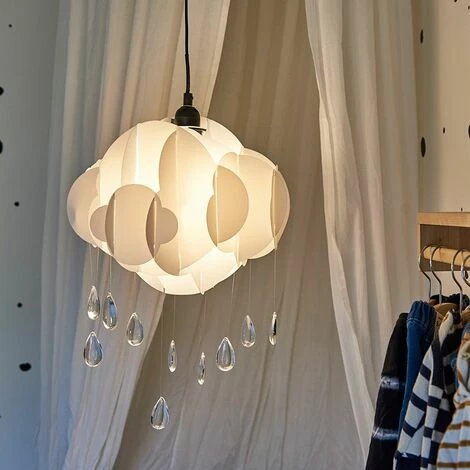 MINISUN White Rain Children Bedroom Ceiling Light Acrylic Droplet MINISUN White Rain Children Bedroom Ceiling Light Acrylic Droplet -MINISUN Shop 13773007 3