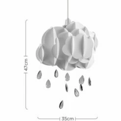 MINISUN White Rain Children Bedroom Ceiling Light Acrylic Droplet 5 MINISUN White Rain Children Bedroom Ceiling Light Acrylic Droplet -MINISUN Shop 13773007 4