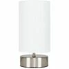 MiniSun - Touch Dimmer Bedside Table Lamp + Light Shade & 5W LED Dimmable Candle Bulb - White -MINISUN Shop 13776484 1