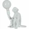 MINISUN Monkey Holding A Bulb Table Lamp With 6W Globe Opal Neutral White LED Bulb - White 1 MINISUN Monkey Holding A Bulb Table Lamp With 6W Globe Opal Neutral White LED Bulb - White -MINISUN Shop 13776503 1