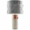 MINISUN Cement / Stone & Copper Table Lamp + Grey Felt Weave Light Shade - No Bulb 2 MINISUN Cement / Stone & Copper Table Lamp + Grey Felt Weave Light Shade - No Bulb -MINISUN Shop 13776589 1