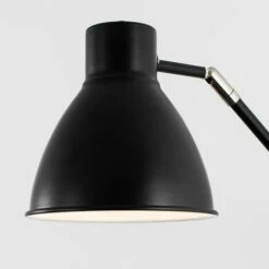 MINISUN 2 X Black Stem Wall Light Fittings + Adjustable Shade, Plug, Cable & Switch - No Bulbs -MINISUN Shop 13776600 3
