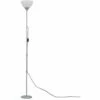 MINISUN Dalby Floor Lamp Uplighter With White Shade - White - No Bulb -MINISUN Shop 14127612 1
