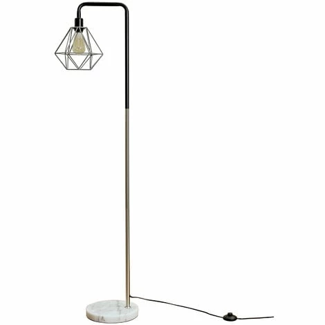 MINISUN Talisman Marble Base Floor Lamp in Brushed Chrome - No Bulb MINISUN Talisman Marble Base Floor Lamp In Brushed Chrome - No Bulb -MINISUN Shop 14154447 1