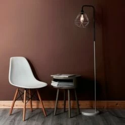 MINISUN Talisman Marble Base Floor Lamp In Brushed Chrome - No Bulb 4 MINISUN Talisman Marble Base Floor Lamp In Brushed Chrome - No Bulb -MINISUN Shop 14154447 3