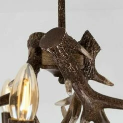 MINISUN Caribou Antler 3 Way Ceiling Light In Natural - No Bulbs -MINISUN Shop 14154573 3