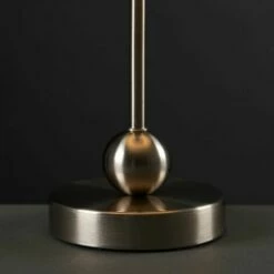 MINISUN Brushed Chrome Metal Ball Table Lamp - Grey -MINISUN Shop 14350906 3