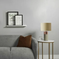 MINISUN Table Lamp Copper & Cement Finish Base Shades E14 -MINISUN Shop 14369342 3