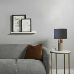 MINISUN LED Table Lamp Copper & Cement Finish Base Shades E14 Bulb -MINISUN Shop 14369343 3