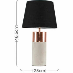 MINISUN LED Table Lamp Copper & Cement Finish Base Shades E14 Bulb -MINISUN Shop 14369343 4