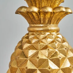 MINISUN 2 X Pineapple Table Lamps In Gold With Tapered Shades - White -MINISUN Shop 14658970 3