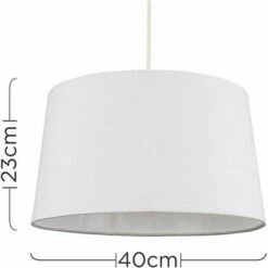 MINISUN Faux Linen Shades Ceiling Pendant Lamp Shades - White - No Bulb 5 MINISUN Faux Linen Shades Ceiling Pendant Lamp Shades - White - No Bulb -MINISUN Shop 15059500 4