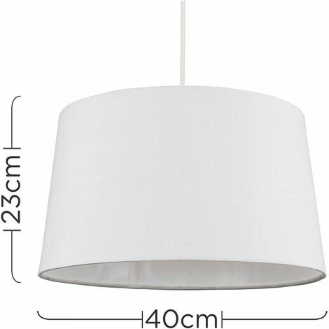 MINISUN Faux Linen Shades Ceiling Pendant Lamp Shades - White - No Bulb MINISUN Faux Linen Shades Ceiling Pendant Lamp Shades - White - No Bulb -MINISUN Shop 15059500 4