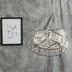 MINISUN Acrylic Jewel Ceiling Light 3 Way Ring Pendant - No Bulb -MINISUN Shop 15378200 3