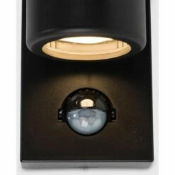 MINISUN Black IP44 Rated Outdoor Garden Up / Down Wall Light With Pir Motion Sensor - No Bulbs 4 MINISUN Black IP44 Rated Outdoor Garden Up / Down Wall Light With Pir Motion Sensor - No Bulbs -MINISUN Shop 15378222 3