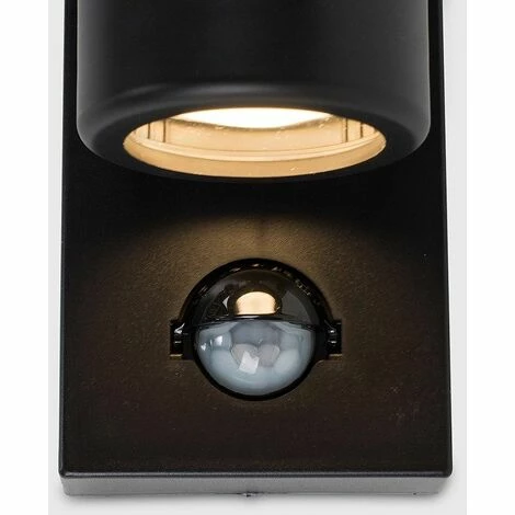 MINISUN Black IP44 Rated Outdoor Garden Up / Down Wall Light With Pir Motion Sensor - No Bulbs MINISUN Black IP44 Rated Outdoor Garden Up / Down Wall Light With Pir Motion Sensor - No Bulbs -MINISUN Shop 15378222 3