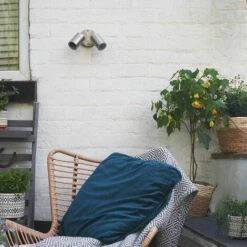 MINISUN Outdoor Twin Wall Spotlight Stainless Steel Garden IP44 Rated - No Bulb -MINISUN Shop 15378233 3