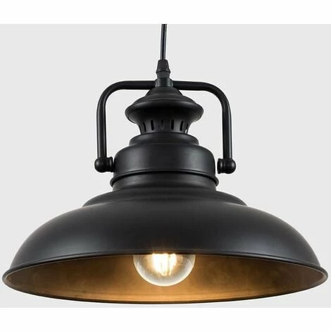 MINISUN Suspended Industrial Ceiling Light Pendant Shades - Black MINISUN Suspended Industrial Ceiling Light Pendant Shades - Black -MINISUN Shop 15378284 2