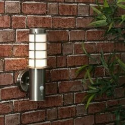 MINISUN LED Outdoor Decorative Pir Sensor Stainless Steel Wall Light Lantern -MINISUN Shop 15378313 3