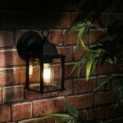 MINISUN LED Wall Light Metal & Glass Lantern Outdoor - No Bulb -MINISUN Shop 15378363 3