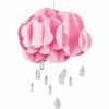 MINISUN Pink Layered Rain Cloud Ceiling Pendant Light Shade With Acrylic Jewel Raindrop Water Droplets - No Bulb -MINISUN Shop 15378413 1