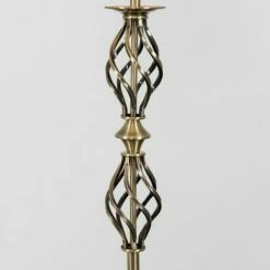 MINISUN Traditional Twist Floor Lamp Base Antique Brass Brushed Chrome Light - Antique Brass -MINISUN Shop 15378436 2