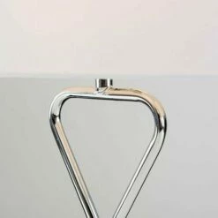 MINISUN 2 X Chrome Table Lamps + White Rectangular Shade - No Bulbs -MINISUN Shop 15378721 3