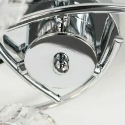 MINISUN 3 Way Chrome & Clear Acrylic Jewel Ring Flush Ceiling Light - Cool White LED 4 MINISUN 3 Way Chrome & Clear Acrylic Jewel Ring Flush Ceiling Light - Cool White LED -MINISUN Shop 15378877 3