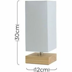 MINISUN 2 X Pine Wood & White Bedside Table Lamps With Usb Charging Port 4W LED Bulbs Warm White 5 MINISUN 2 X Pine Wood & White Bedside Table Lamps With Usb Charging Port 4W LED Bulbs Warm White -MINISUN Shop 15379201 4