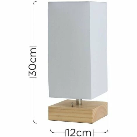 MINISUN 2 X Pine Wood & White Bedside Table Lamps With Usb Charging Port 4W LED Bulbs Warm White MINISUN 2 X Pine Wood & White Bedside Table Lamps With Usb Charging Port 4W LED Bulbs Warm White -MINISUN Shop 15379201 4